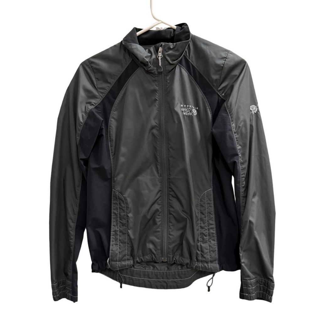 MOUNTAIN HARDWEAR Windbreaker Jacket Black Gray Size Small